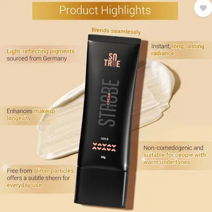 Radiant Dew – Gold Glow Strobe Cream (30 g)